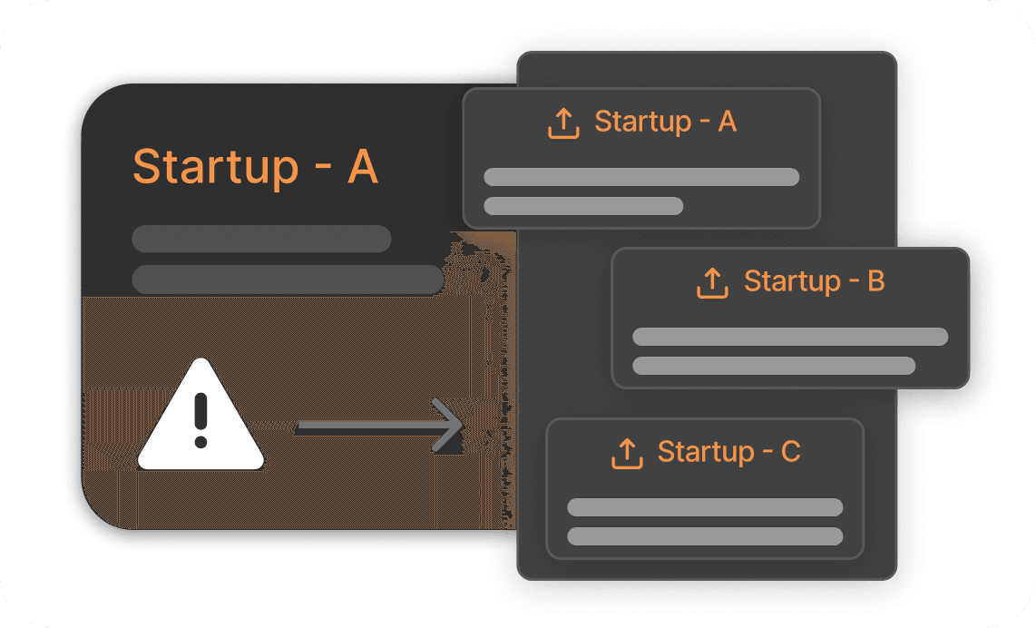 Compare five healthcare startups for investment.